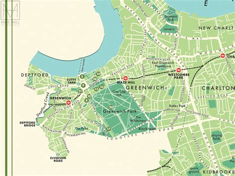 street map of greenwich.